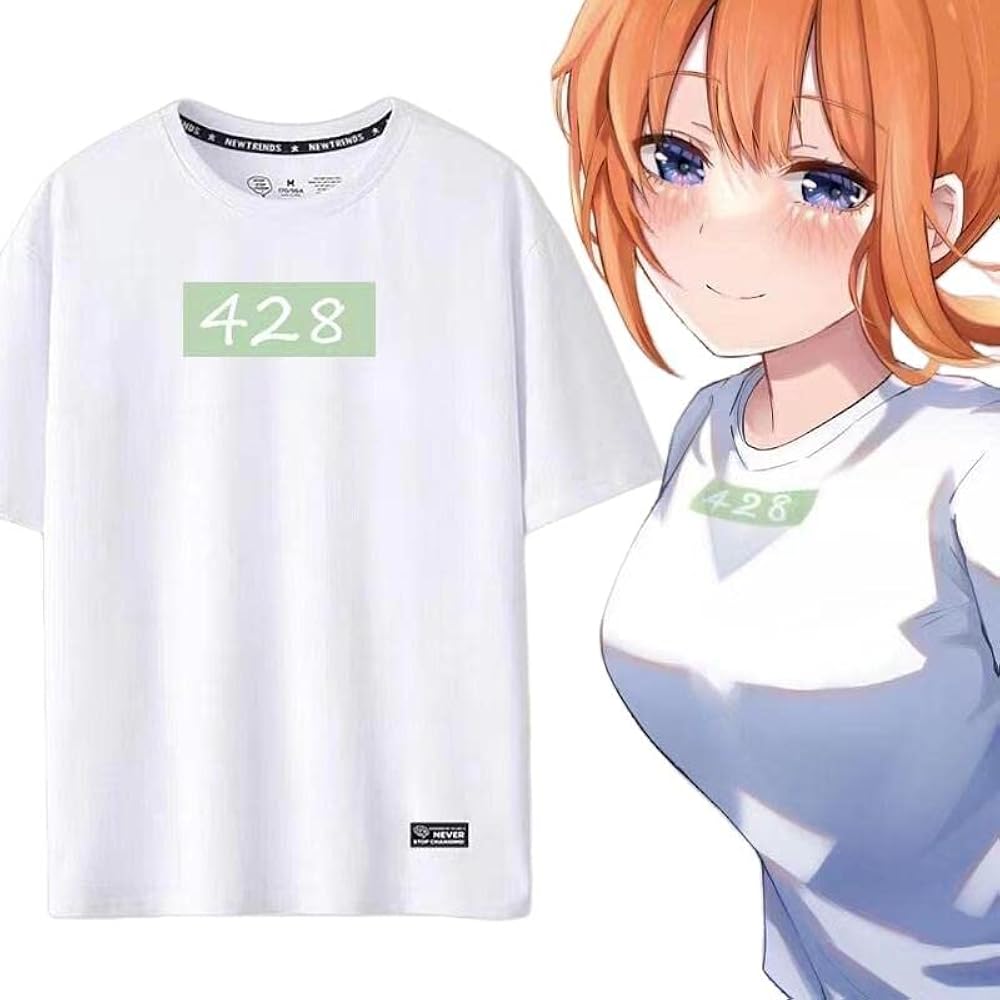 Amazon.co.jp: 五等分の花嫁 Tシャツ 428 半袖 中野四葉 同型